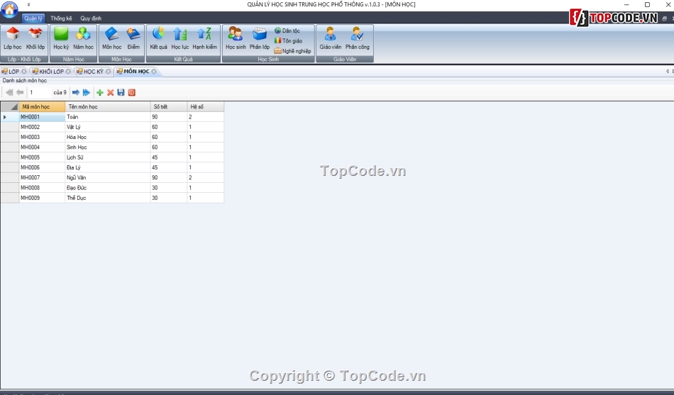 Quản lý học sinh,Quản lý THPT,Phần mềm quản lý học sinh